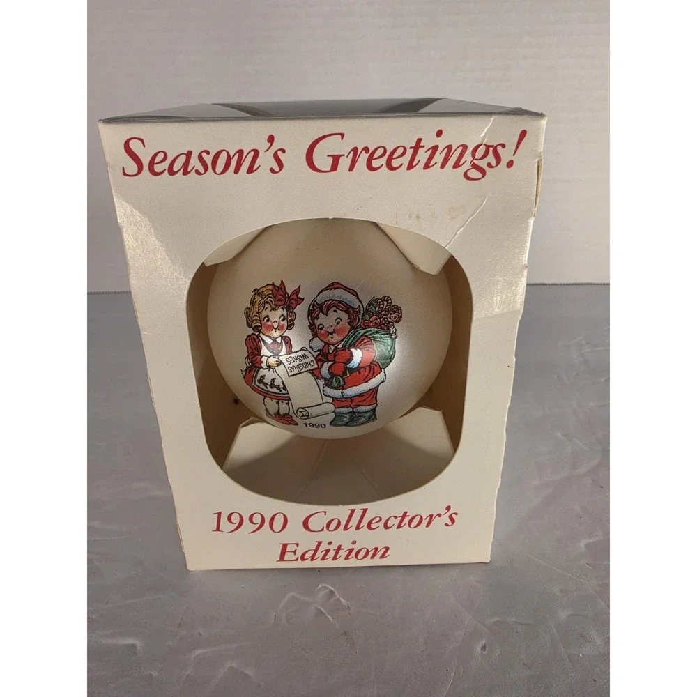 Campbell Kids Christmas Ornament 1990 Collector's Edition New in Box